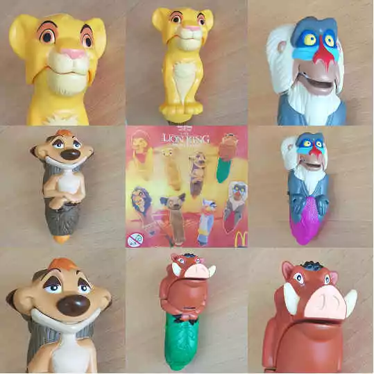 McDonalds Happy Meal Spielzeug 2003 Disney Löwe König Film Fingerpuppen - verschiedene