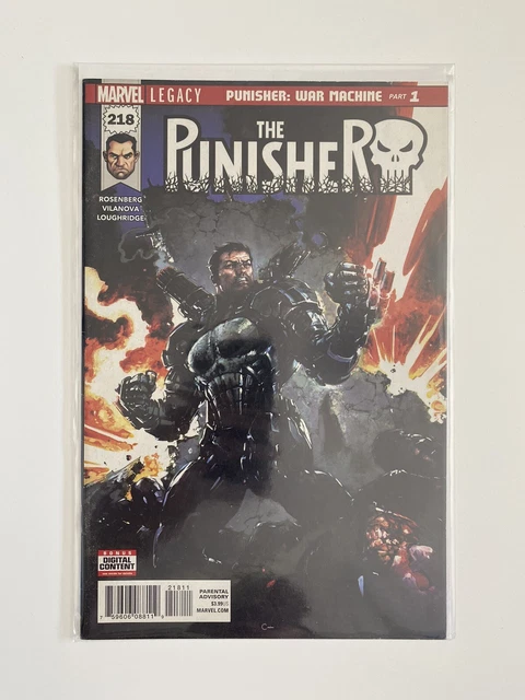 The Punisher 218 Marvel, Key first Appearance of Frank Castle as War Machine