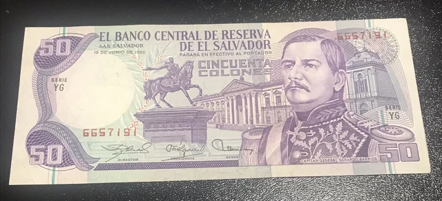 El Salvador 50 Colones 1980
