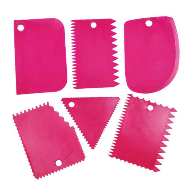 6PCS Pottery Plastic Scraper Tools Clay Sculpture Tooth Shape Carving Tool D C❤M