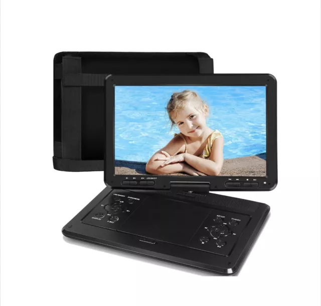 JEKERO 16.9 Portable DVD Player with 6 Hrs 5000mAH Rechargeable 16.9 inch  Red