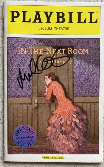 Michael Cerveris Signed Playbill In the Next Room 2009 Opening Night Silver Seal