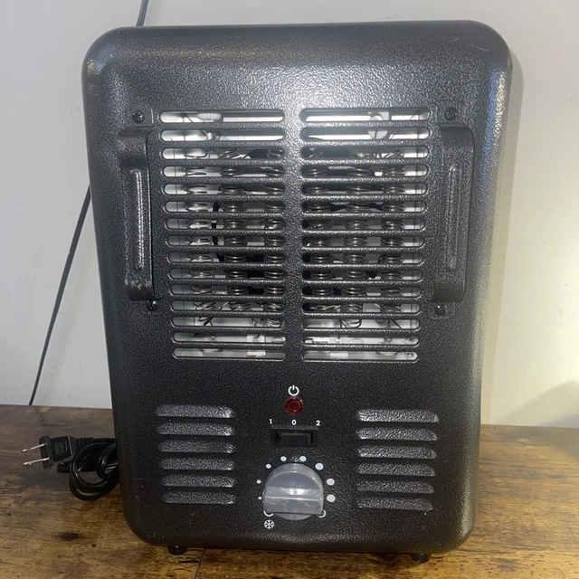 INTERTEK FAN FORCED Electric Utility Heater DQ1409 Black 1500 watts $24.99  - PicClick
