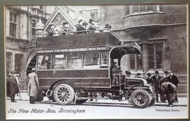The New Motor Bus , Birmingham Photographic Print . Free UK P&P