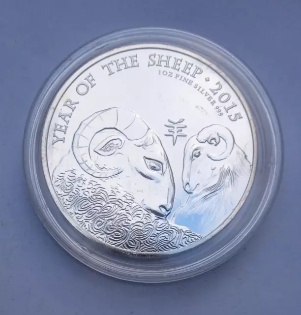 Großbritannien - Lunar UK - Year of the Sheep - 2015 - 1 Unze - 999 Silber