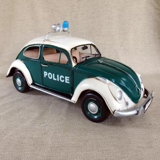 VW 1934 Volkswagon Beetle Police Car Metal