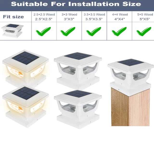 SOLAR POST LIGHTS,SOLAR Post Cap Lights Fence Post Lights Outdoor for