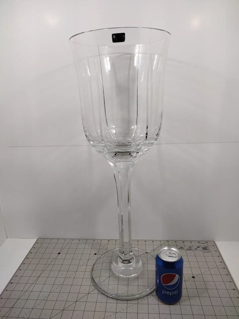 Atlantis Crystal Wine Glass "Lyric" 1.5 Gal. 24" Tall 16.8 Lbs Acid-Etched Mark