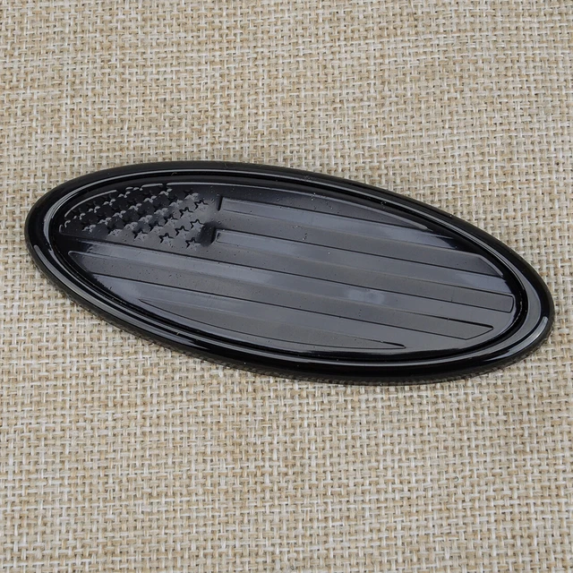 Black USA US American Flag Oval Emblem Badge Decal Sticker Fit For Ford Mondeo