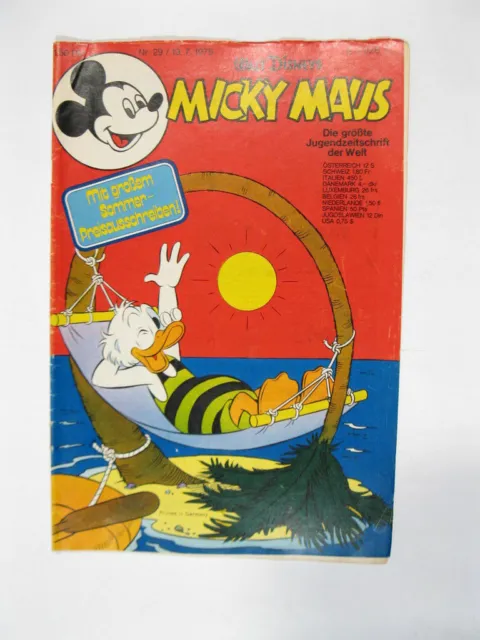 Micky Maus 1975/29  Originalheft vom 19.7.75  in Z (2) 72543