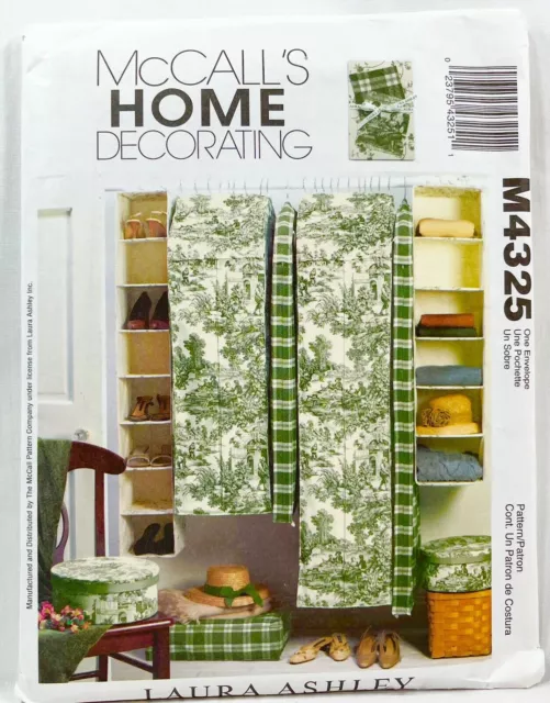 2003 McCalls Sewing Pattern M4325 Shoes Hats Clothing Organizers 7 Designs 10216