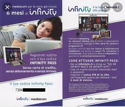 6 MESI Champions League inclusa Invio codice immediato  LEGGI DENTRO Varie INFINITY 