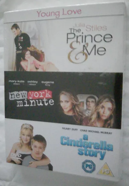 The Prince & Me/New York Minute/A Cinderella Story: Brand New &Sealed 3 DVD Box
