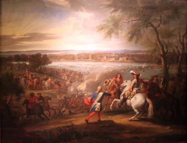 oil painting "Louis Xiv, King of France, Crosses the Rhine  on 12 June 1672"