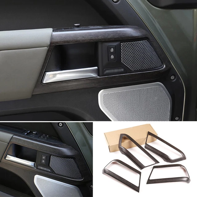Oak Grain Inner Door Handle Cover Trim 4X For Land Rover Defender 110 2020-2024
