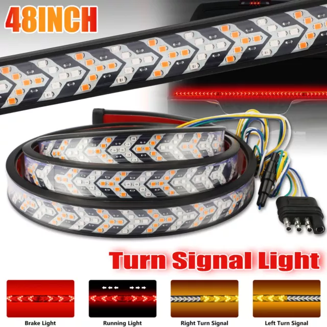 48" inch 432-LED Truck Strip Tailgate Turn Signal Brake Tail Reverse Light Bar