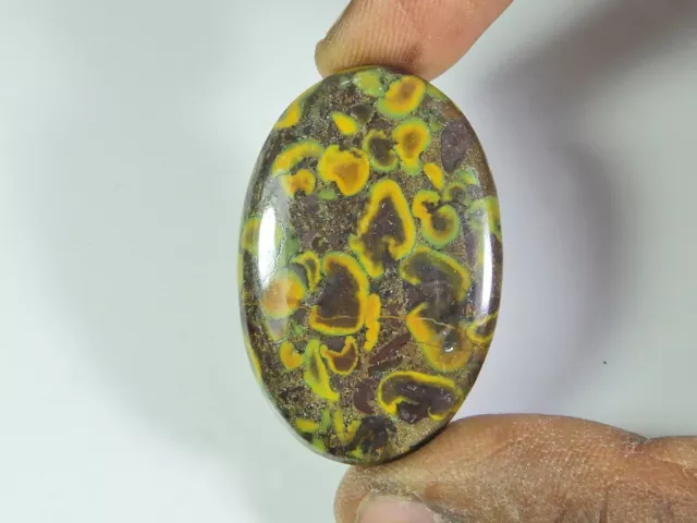 Natural Fruit Jasper Jewellery Making Oval Cabochon Loose Gemstone 27X41X6MM