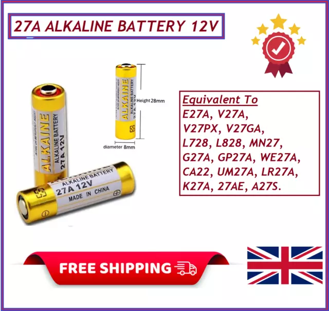 27A Alkaline Battery Original Quality For Small Electronic Devices Remote Keys