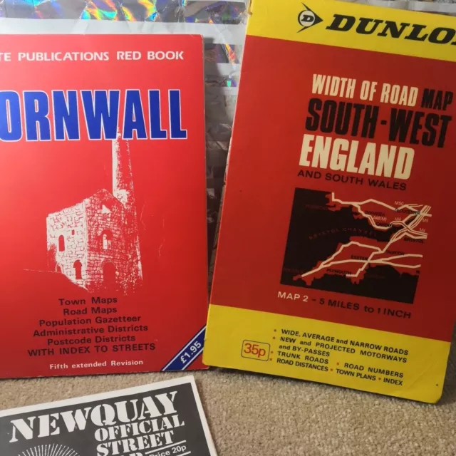 Dunlop Width Of Road Map South West England + Cornwall Road Maps Paperback Book