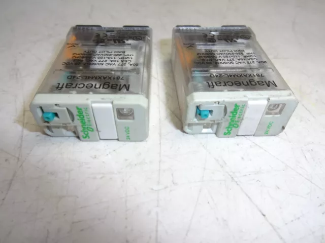 Lot Of 2 Schneider Electric Magnecraft 781Xaxm4L-24D Power Relay