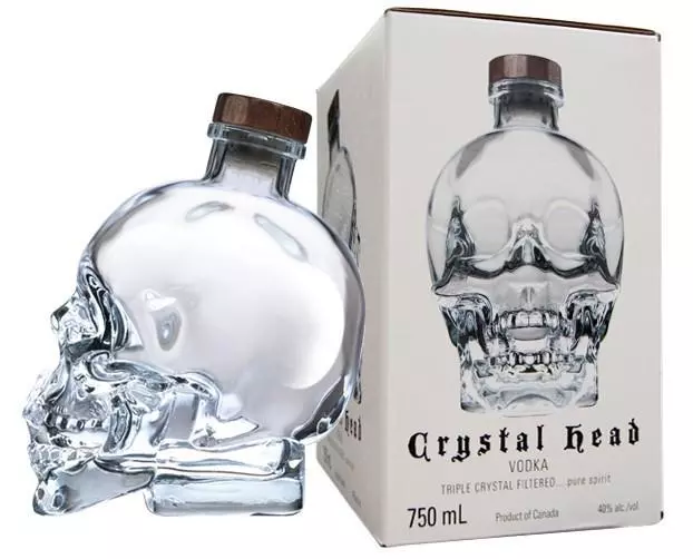 Vodka Crystal Head Cl. 70 40% Bottiglia Astucciata A Forma Di Teschio Canada