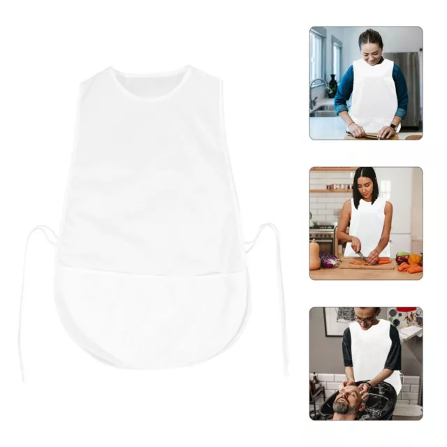 Unisex Hairdressing Apron with Pocket Hair Cutting Apron Kitchen Cooking Barber