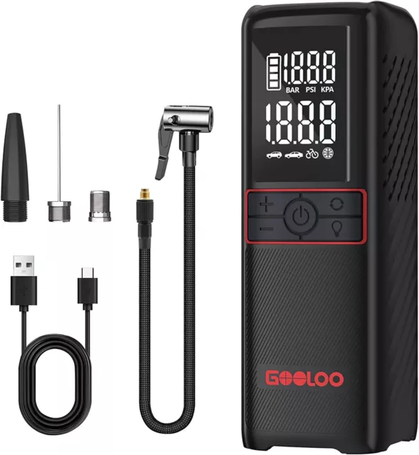 GOOLOO Portable Air Pump 160 PSI Air Compressor Car Digital Electric Tir