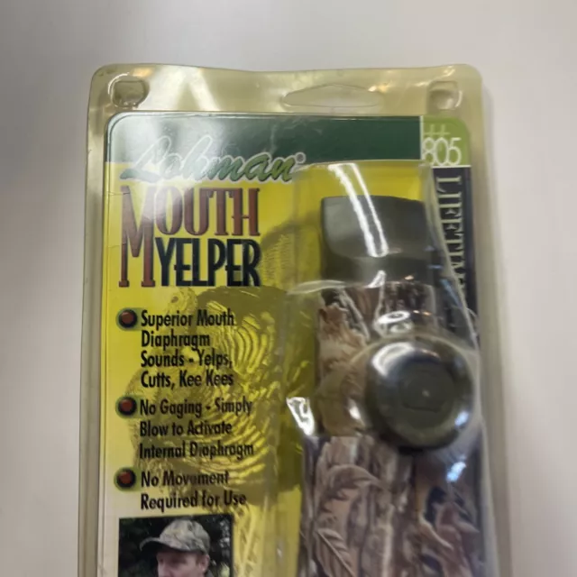 Lohman Adjustable Mouth Yelper Camo Turkey Hunting Call - Model 805 - NEW!