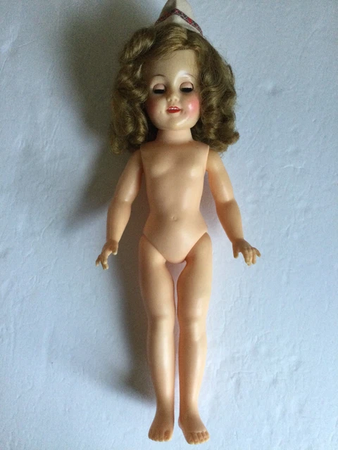 Vintage Ideal Shirley Temple 15” Doll Wee Willie Winkie Tagged Dress W/Pin 1950s 7