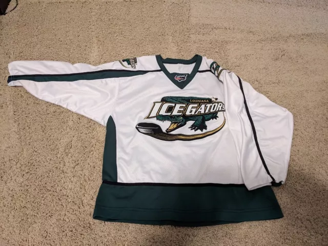 CHOICE of Louisiana IceGators ECHL Throwback Minor League Hockey Jersey  Patch