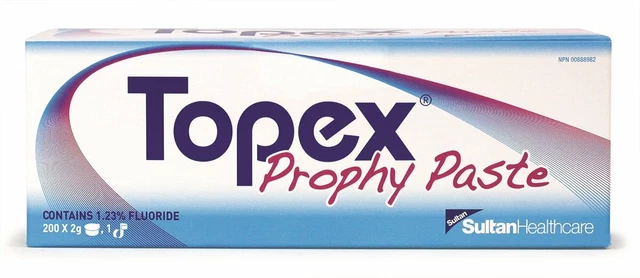 Sultan 30001 Topex Dental Prophy Paste Cherry Coarse Grit With Fluoride 200/Bx