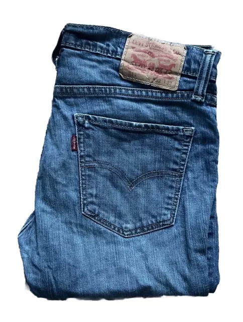 JEANS LEVIS 511 Hombre W 32 L 32 Vintage Azul Vaquero Rojo Pestaña Calce Regular A76