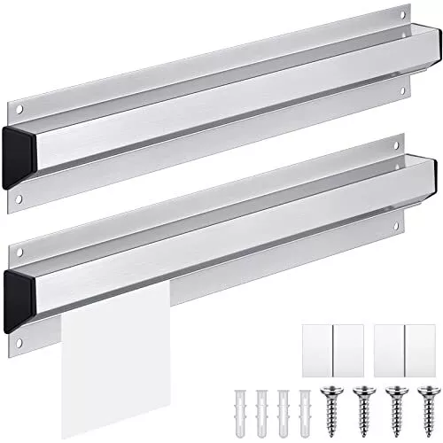 2 Pieces Restaurant Ticket Holder Receipt Holder Aluminum Order Rack Ticket R...