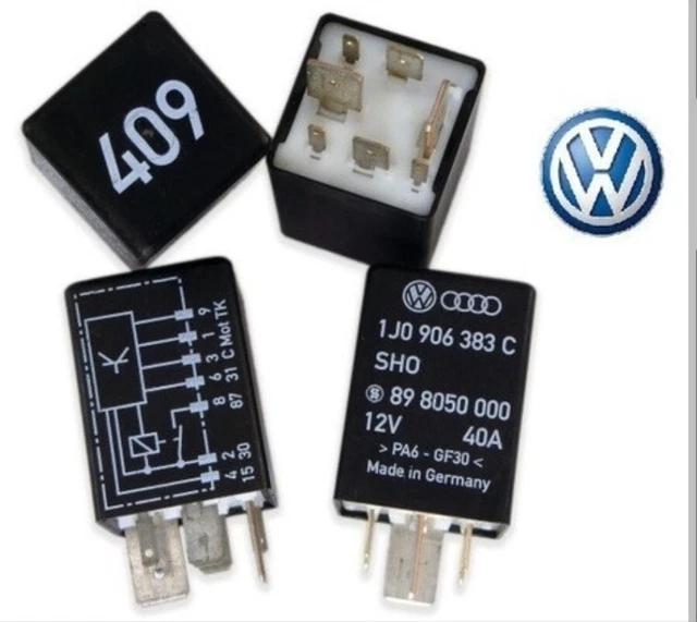 VW GOLF MK4 Bora Audi Seat Skoda Fuel Pump Relay 409 1j0906383c £13.50