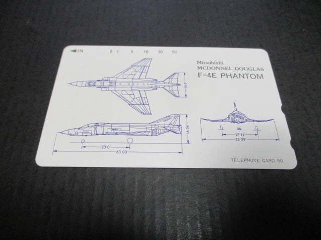 1 unused calling card Douglas F 4E Phantom
