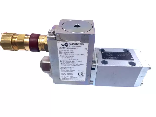 WANDFLUH AEXd32061a/L15-HB6-K9M102/165 Solenoid Operated Poppet Valve 24V DC