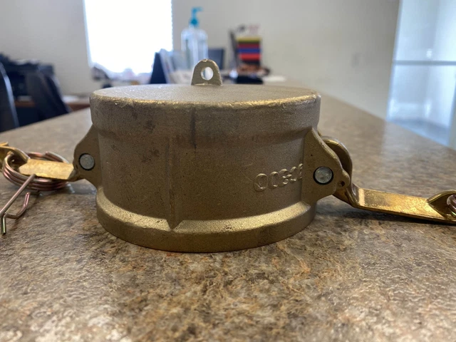 brass camlock DUST CAP, 3"