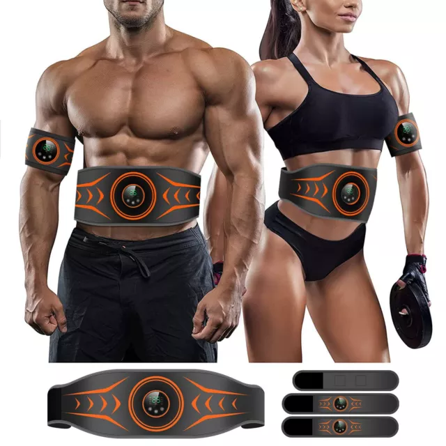 EMS Abdominal Muscle Toning Trainer ABS Stimulator Toner Fitness Binder Gym Belt