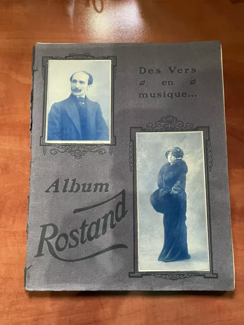 Rare Album Edmond Rostand des vers en musique - 13 mélodies pour chant et piano