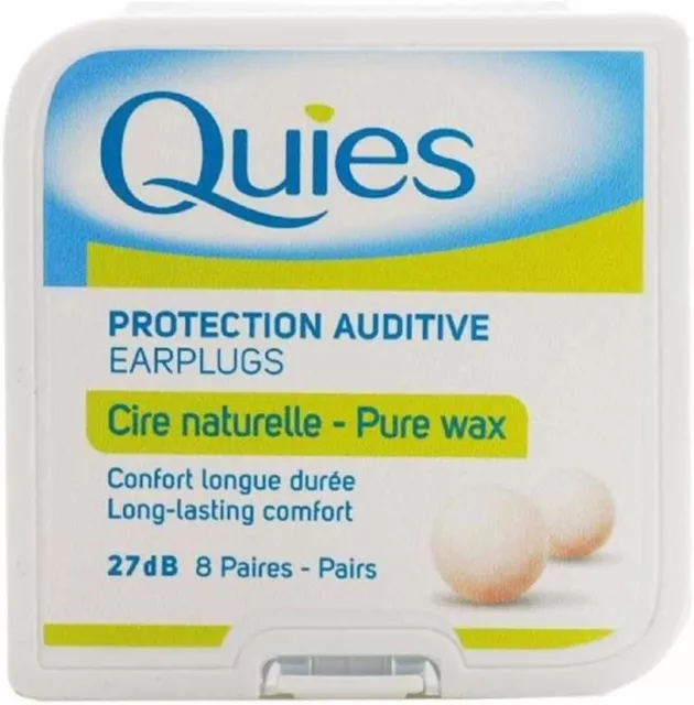 5 x Quies Wax Ear Plugs 8 Pairs Five packs - Super Deal by Quies