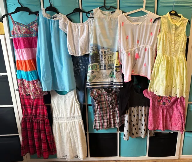 Pacchetto vestiti per ragazze - 10-11 Ralph Lauren, monsone, abiti, top, alcuni nuovi con etichette