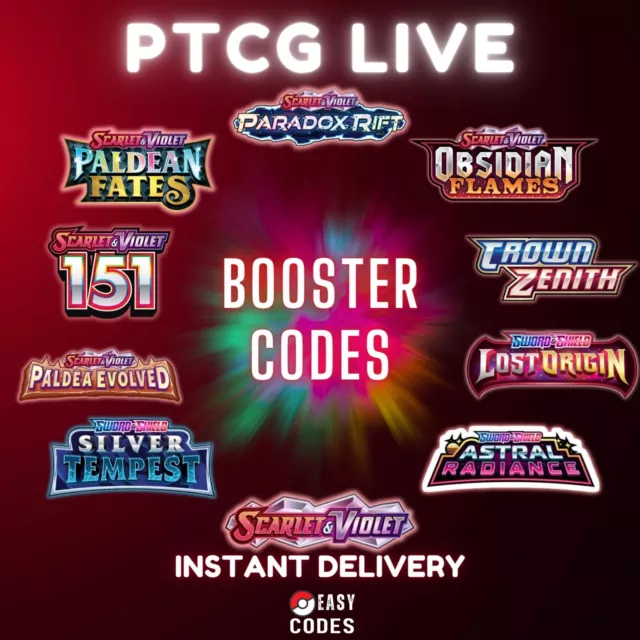 100 CODES BOOSTER Pokemon TCG Live Pack Instant delivery £13.06 ...