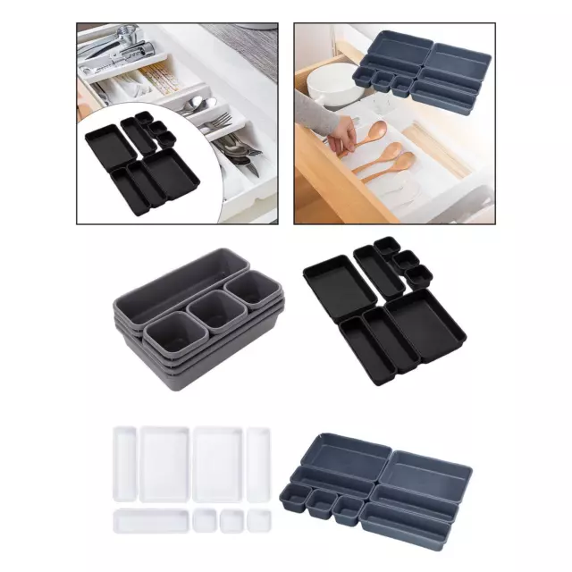 Diviseur de plateau organisateur de boîte à outils de 8 pièces pour armoire