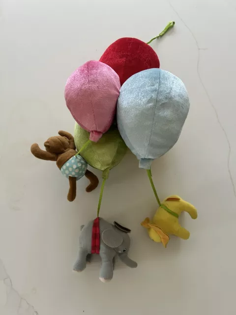 Child's IKEA Hot Air Balloon Animal Cot Mobile/ Pram Toy