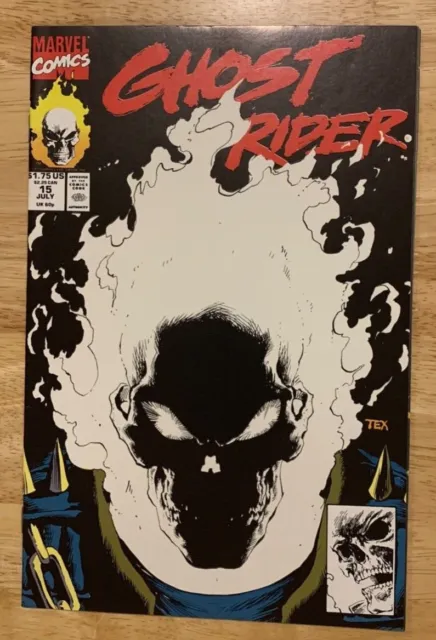 Ghost Rider #15 (Marvel 1991) GLOW IN THE DARK COVER, 9.0 or better VF/NM