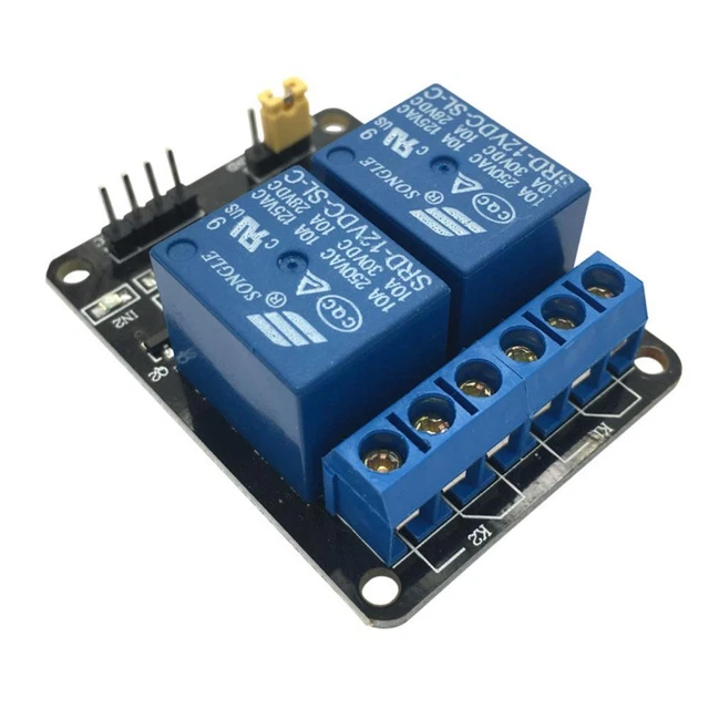 2 WAY RELAY Module 5V with Optocoupler Protection Relay Expansion MCU ...
