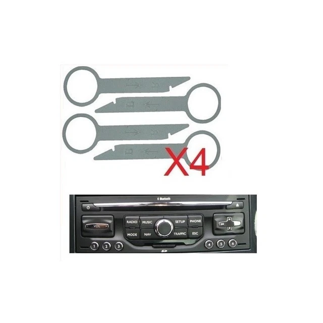 Kit De 4 Clés De Démontage Autoradio Pour Audi RNS / RNSE (A3, Etc.) - Outil Universel, Neuf D'origine Chine
