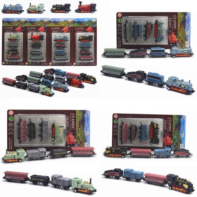 Scale O Model Train Kit QUIXING'S 164 SCALE Alloy Train Model Kit Vintage Steam Engine ...