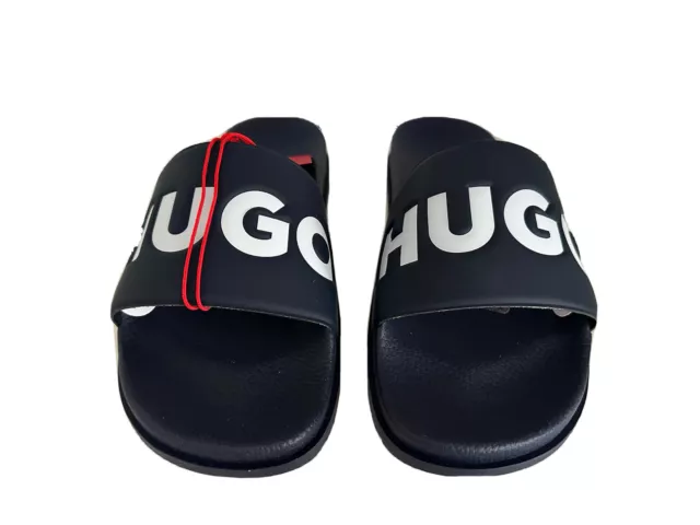 Premium Designer Hugo Boss Match_it_Slid_rblg Dark Blue Slide Sandals 11  EU 44
