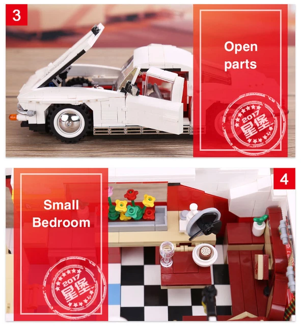 Xingbao XB 08003 Car & Caravan Building Blocks Set Model Toy with Retail Box 3